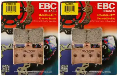 Free Shipping EBC Double-H Sintered Metal Brake Pads FA380HH (2 Packs - Enough for 2 Rotors)