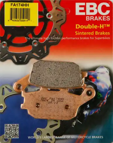 Crafted EBC Double-H Sintered Metal Brake Pads FA174HH
