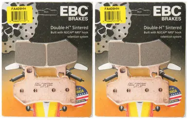 Professional Grade EBC Double-H Sintered Metal Brake Pads FA409HH (2 Packs - Enough for 2 Rotors)