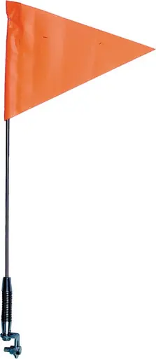 Country Ent. Telescoping S/S - Spring Mount Safety Flag - 12460 High Quality