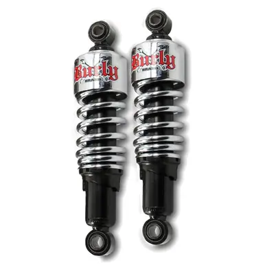 Latest Burly B28-1201 10.5" Chrome Slammer Shocks for Harley Davidson Sportster 04-11