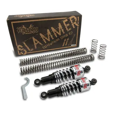 Sale Burly B28-1001 Chrome Slammer Kit for Harley Davidson Sportster 04-11