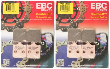 Authentic EBC Brake Pads FA604/4HH (2 Packs - Enough for 2 Rotors)