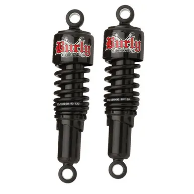 Fresh Stock Burly B28-1202B 10.5" Black Slammer Shocks for Harley Davidson Dyna 91-11