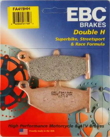 EBC Double-H Sintered Metal Brake Pads FA419HH Warranty Included