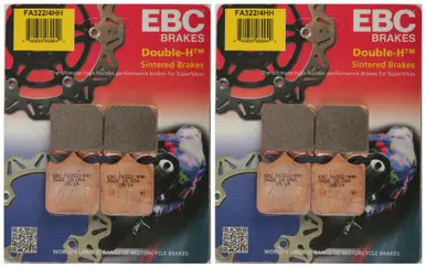 EBC Double-H Sintered Metal Brake Pads FA322 4HH (2 Packs - Enough for 2 Rotors) Wholesale