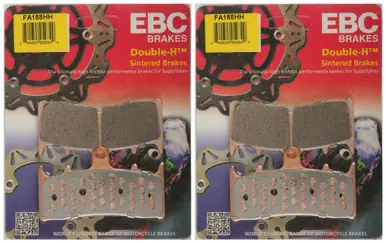 Limited Edition EBC Double-H Sintered Metal Brake Pads FA188HH (2 Packs - Enough for 2 Rotors)
