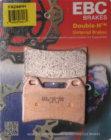 EBC Double-H Sintered Metal Brake Pads FA244HH Direct From Manufacturer