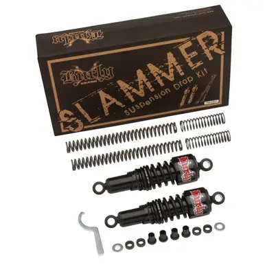 Burly B28-1001B Black Slammer Kit for Harley Davidson Sportster 04-11 Professional Grade
