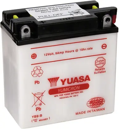 Factory Price Yuasa YB9-B Battery