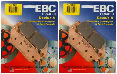 EBC Double-H Sintered Metal Brake Pads FA196HH (2 Packs - Enough for 2 Rotors) Free Delivery