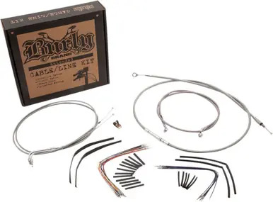 Flash Sale Burly Control Cable Kit Stainless 14" Bars (B30-1050)