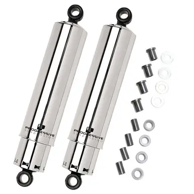 Place Order Progressive Suspension 412 Harley Shocks 11.0" Chrome - 412-4041C