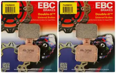 Seasonal Sale EBC Double-H Sintered Metal Brake Pads FA266HH (2 Packs - Enough for 2 Rotors)