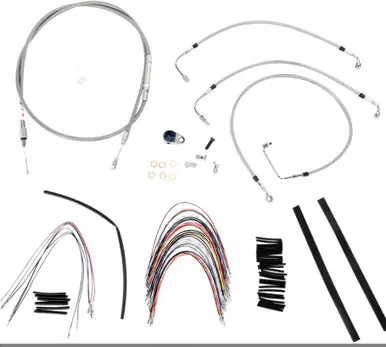 Burly Control Cable Kit Stainless 14" Bars (B30-1091) Markdown