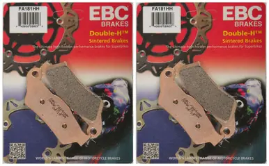 Low Price EBC Double-H Sintered Metal Brake Pads FA181HH (2 Packs - Enough for 2 Rotors)