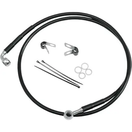 Drag Specialties 1741-2632 Extended Stainless Steel Front Brake Line K Same Day Shipping
