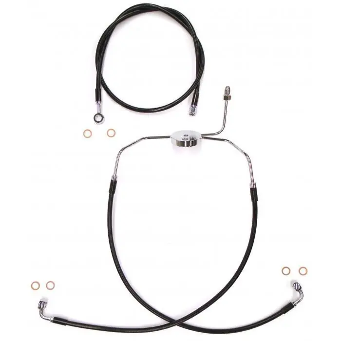 Magnum SBC1307-25 Black Coated XR Stainless Front Brakeline Kit - 25in Buy Direct