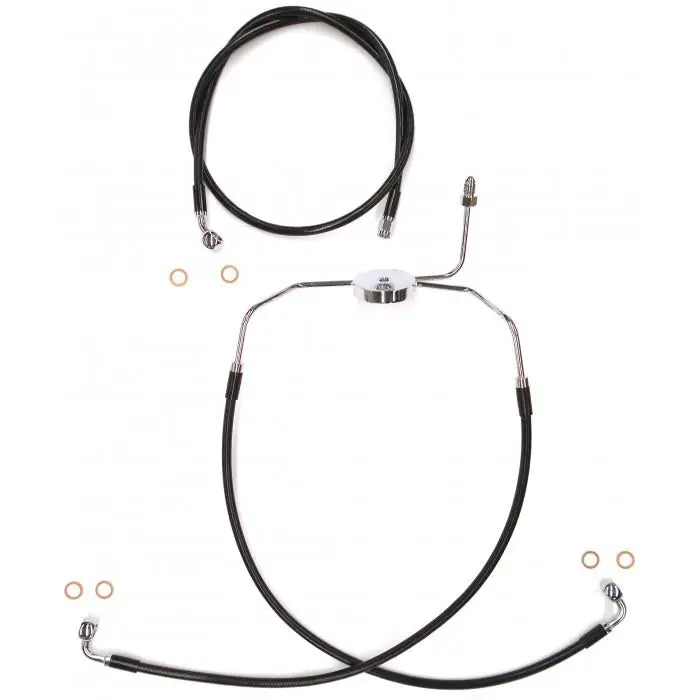 Magnum SBC1304-23 Black Coated XR Stainless Front Brakeline Kit - 23in Deal