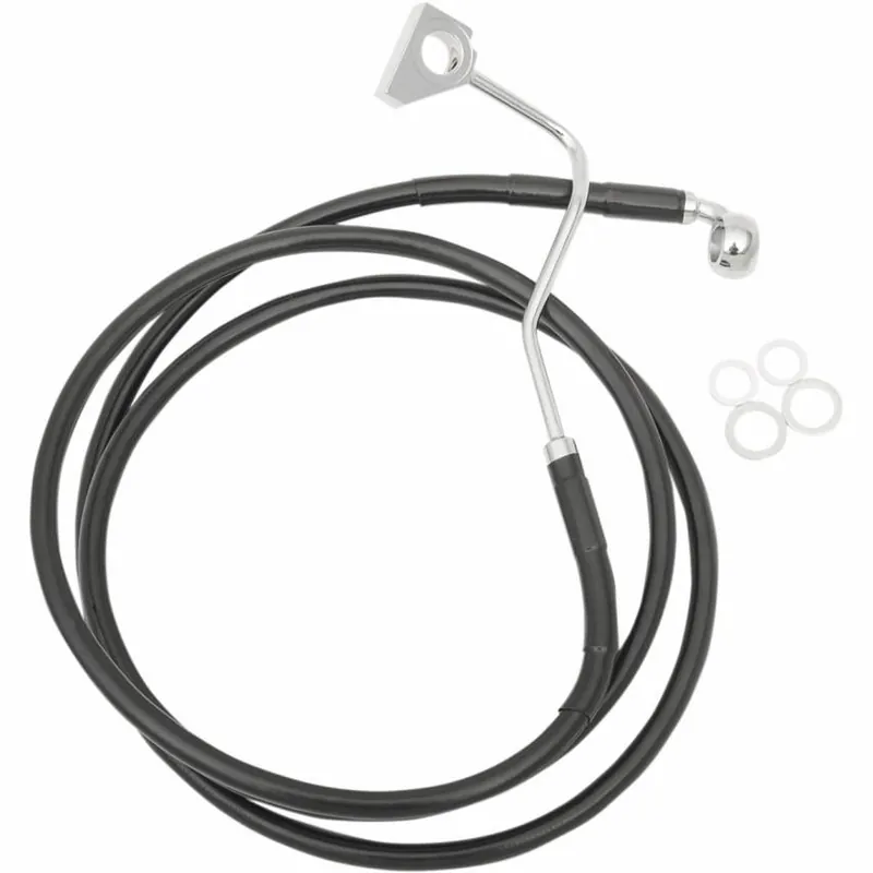 Drag Specialties 1741-4504 Extended Stainless Steel Front Brake Line K Hot Deal