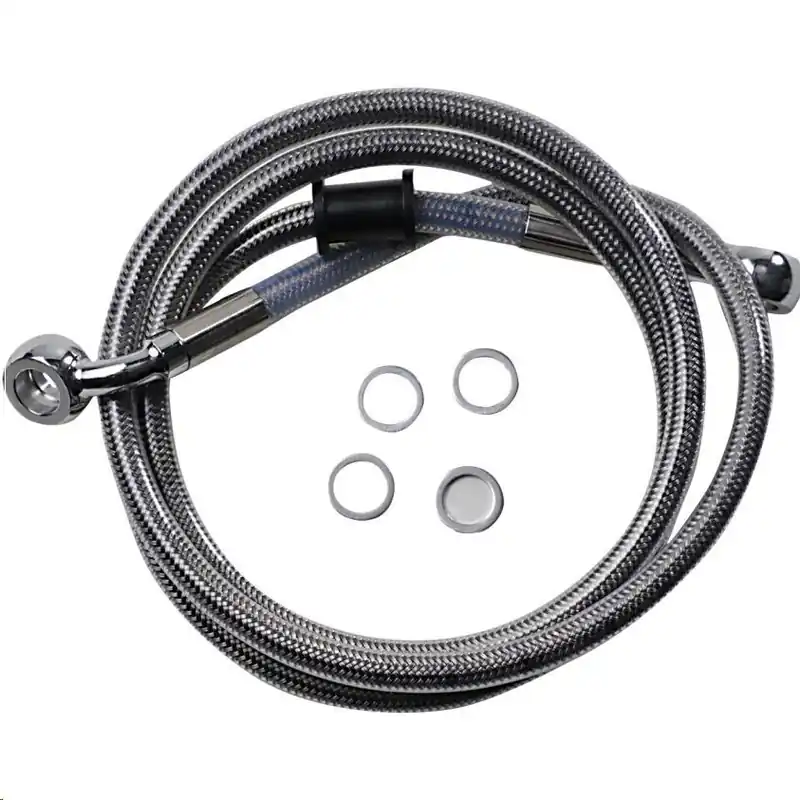Drag Specialties 1741-5846 Extended Stainless Steel Front Brake Line K Trending