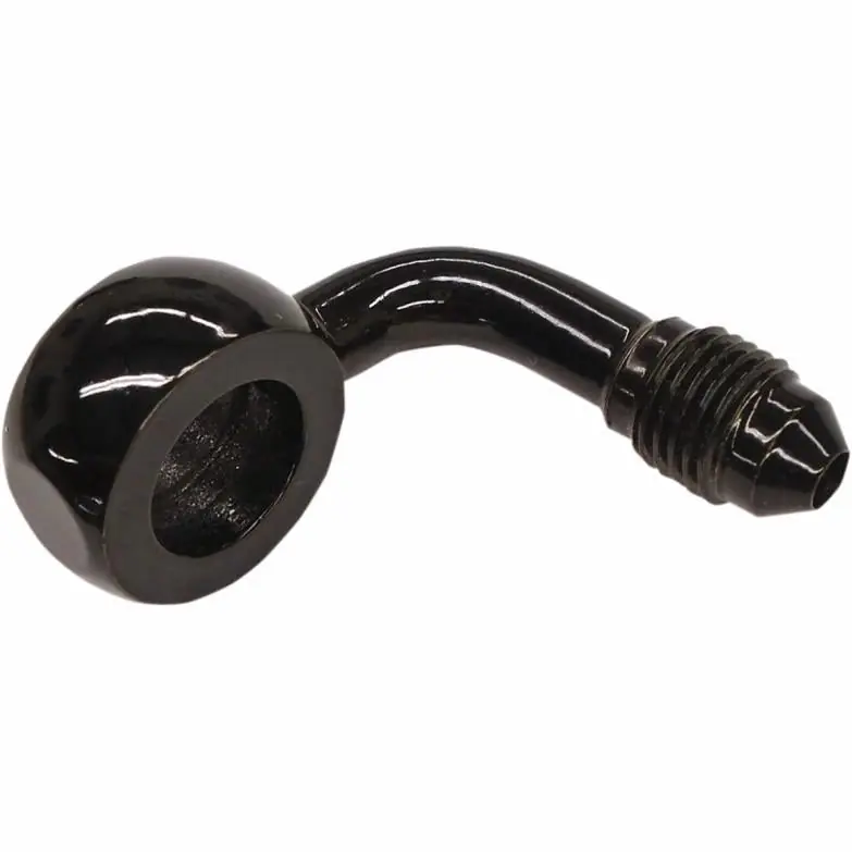 Hot Picks Magnum 1704-56 7/16in. Banjo X AN-3 Brake Line Fitting - 90 Deg. - Bla