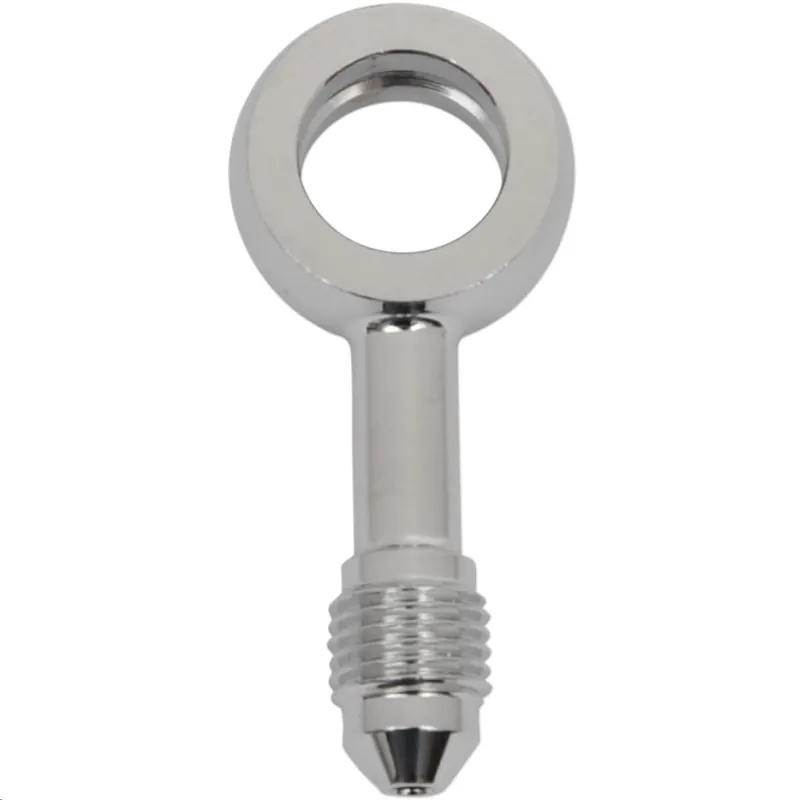 Holiday Sale Magnum 1703-55 12mm Banjo x AN-3 Brake Line Fitting - 180deg. - Chrome