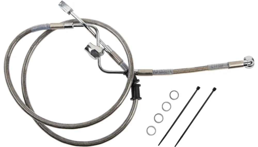 Drag Specialties 1741-6342 Clear Coated Standard Length ABS Stainless Limited Edition