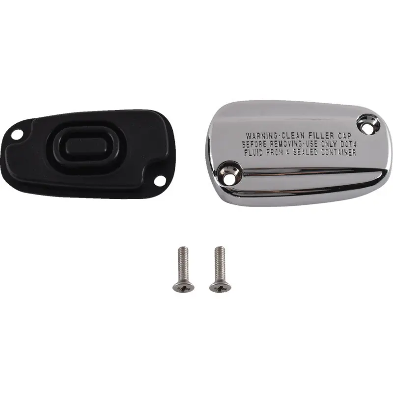 Premium Drag Specialties 1731-0783 Rear Brake Master Cylinder Cover Kit - Chro