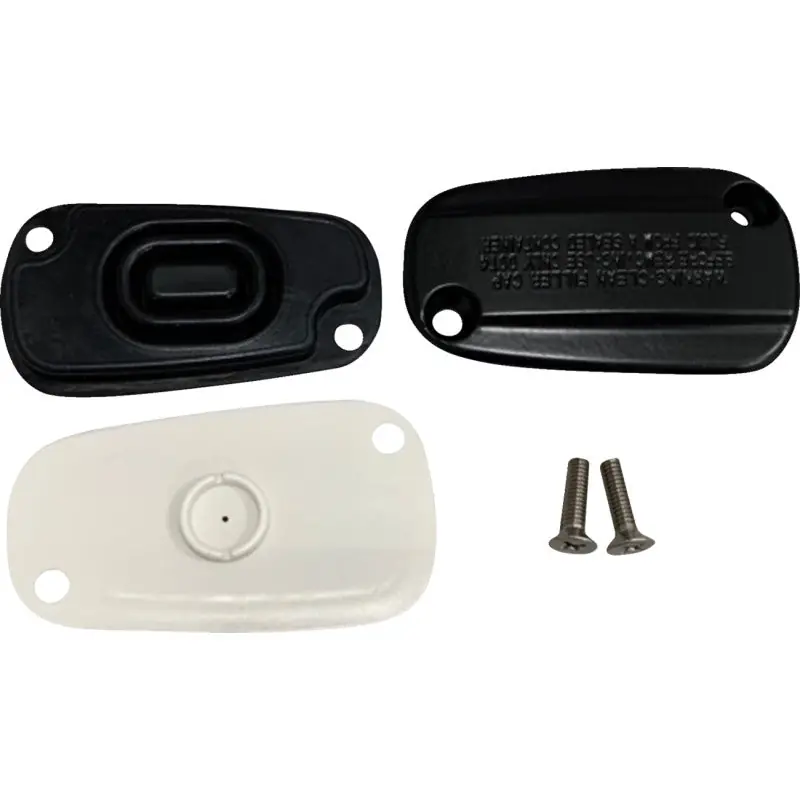 Original Drag Specialties 1731-0785 Rear Brake Master Cylinder Cover Kit - Blac