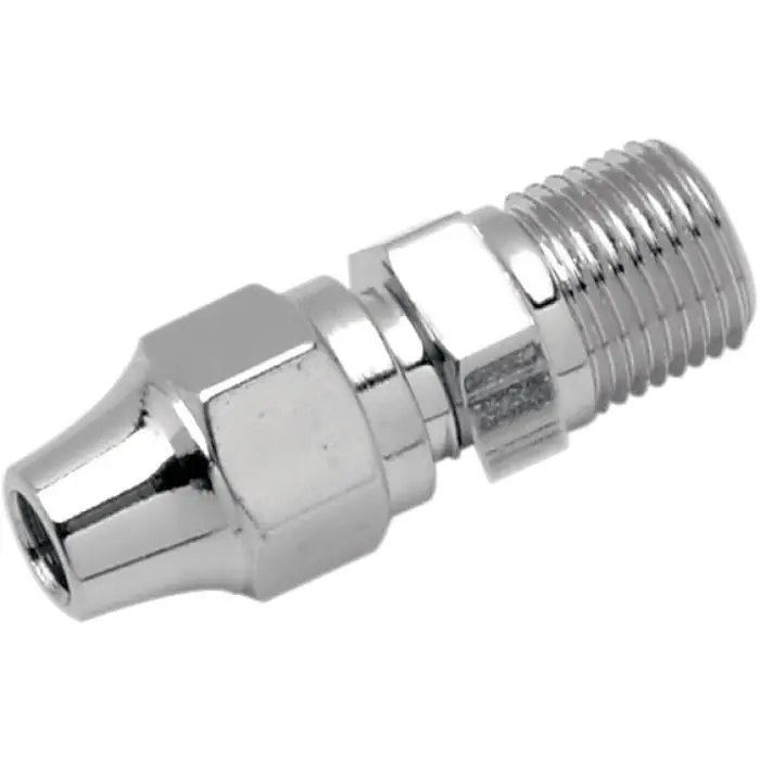 Best Choice Drag Specialties 1742-0061 Universal Chrome Male NPT Straight Master C