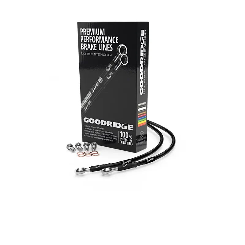 Goodridge HD0033-3FC-CL GR Powersports SS Front Brake Line Kit - Stain Don’t Miss Out