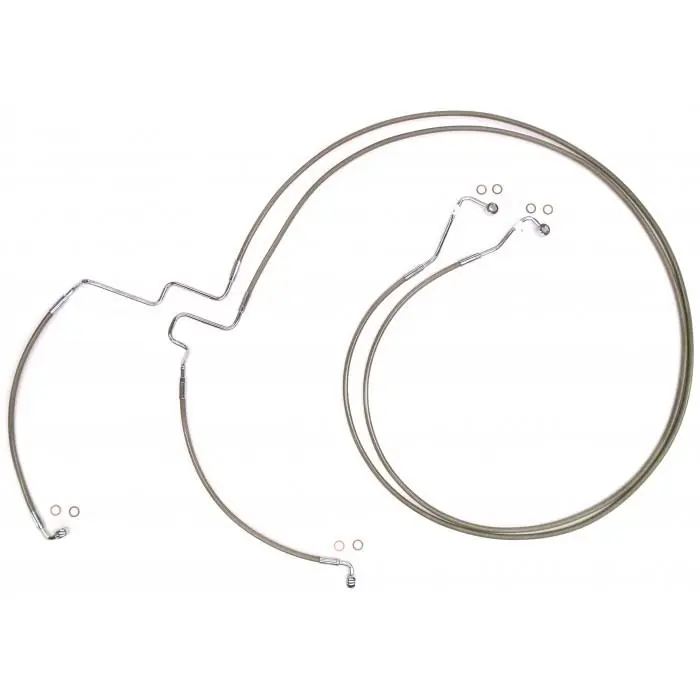 Hot Picks Magnum SSC1116-00 Clear Coated XR Stainless Lower Front Brakeline Kit