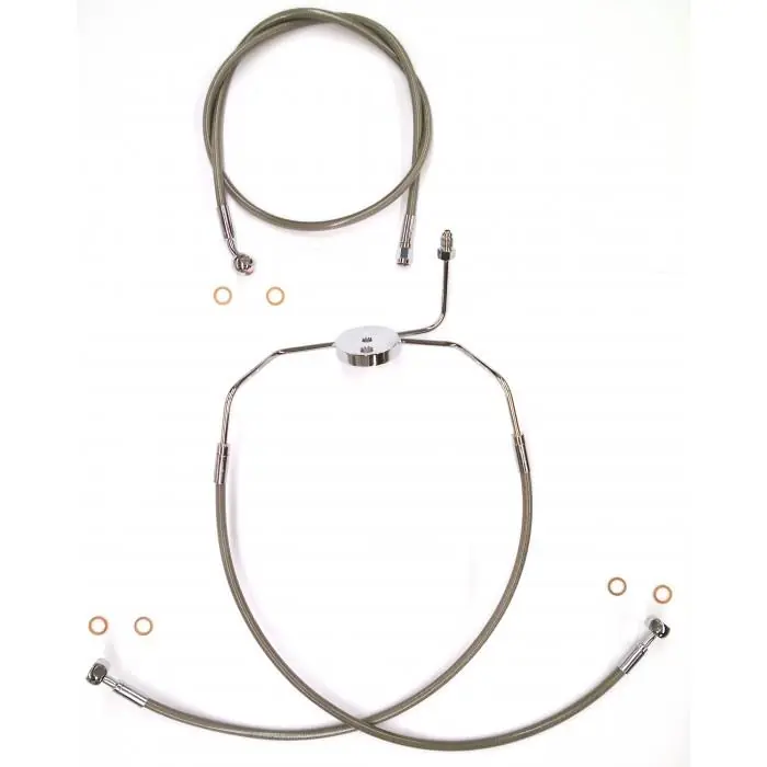 Brand New Magnum SSC1305-23 Clear Coated XR Stainless Front Brakeline Kit - 23in