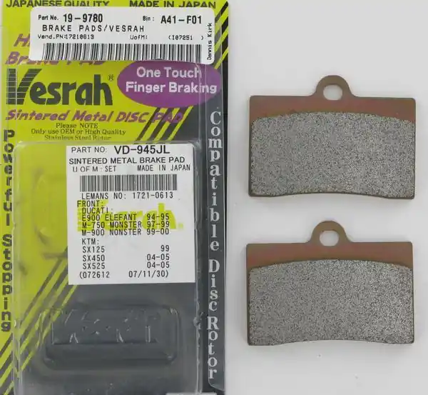 Vesrah VD-123JL Sintered Metal Brake Pads Must Have