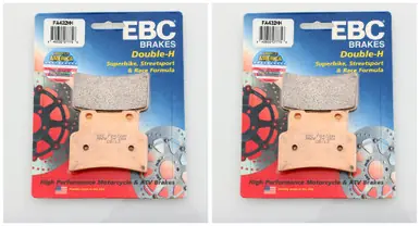 EBC Double-H Sintered Metal Brake Pads FA432HH (2 Packs - Enough for 2 Rotors) Money Back Guarantee