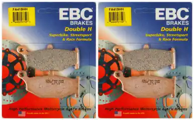 Worldwide Shipping EBC Double-H Sintered Metal Brake Pads FA419HH (2 Packs - Enough for 2 Rotors)