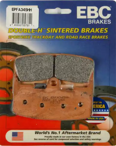 No Minimum Order EBC Double-H Sintered Metal Brake Pads EPFA345HH