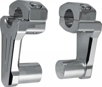 Limited Edition Rox Pivoting Handlebar Riser Chrome 1" W/2" Rise - 4R-P2CC02