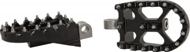Flo Motorsports Moto Style Foot Peg Set Black 2"X3.125" - FPEG-800BLK Exclusive Offer