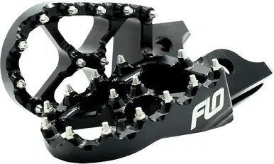 Flo Motorsports Pro Series Foot Pegs (Black) - FPEG-795-2 BLK Top Pick