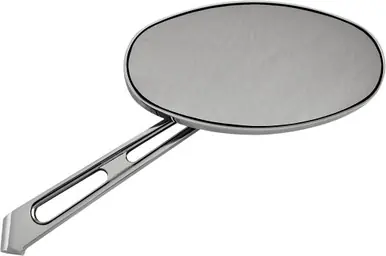 Super Sale Harddrive Smooth Oval Mirror Chrome Left 6" - 60-0036SSL
