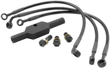 Goodridge Ebony Brake Line Kit Sportster - HD0124-1FPBK/BK New Arrival