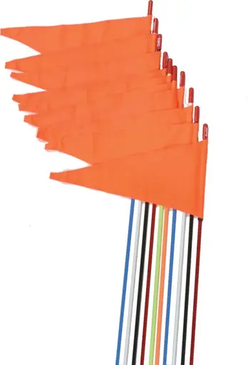 Fan Favorite Firestik Safety Flags Spring Mount Yellow 7' 10/Pk - SR7-PS-NY