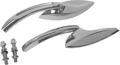 Free Returns Harddrive Mirrors Chrome Eliptical Chrome - 18-222