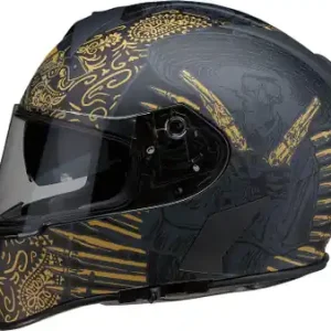 Z1R Warrant Helmet Sombrero Black Gold Top Pick