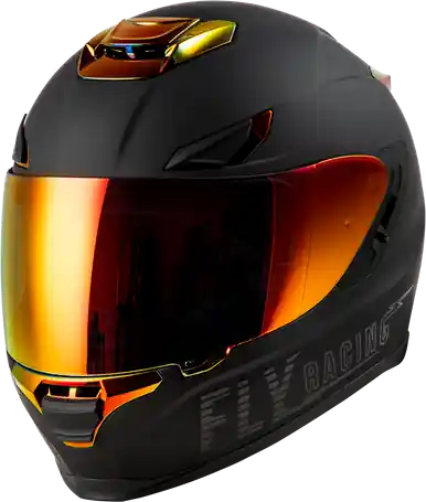 Fly Racing Sentinel Recon ECE 22.06 Matte Black Fire Chrome Helmet Order Now