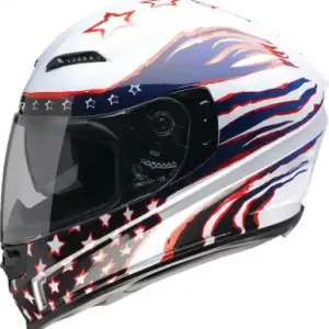 Z1R Jackal Patriot Red White Blue Helmet Warranty Included