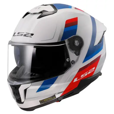LS2 Stream II Vintage Gloss White Blue Red Helmet Factory Price