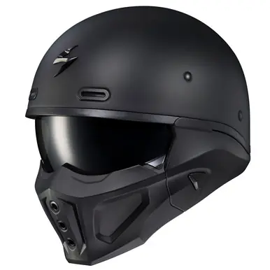 Budget Scorpion EXO Covert X Matte Black Helmet